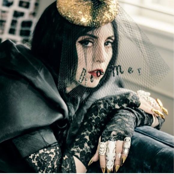 One-of-a-Kind LOREE RODKIN Ruby Bondage Ring 18K Black Rhodium Gold - Picture 11 of 16